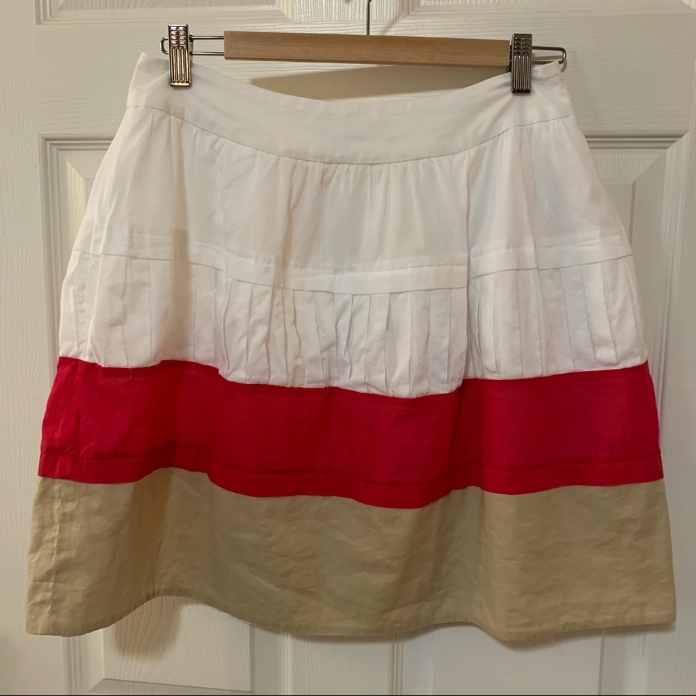 EUC Calvin Klein Cotton Colorblock Skirt